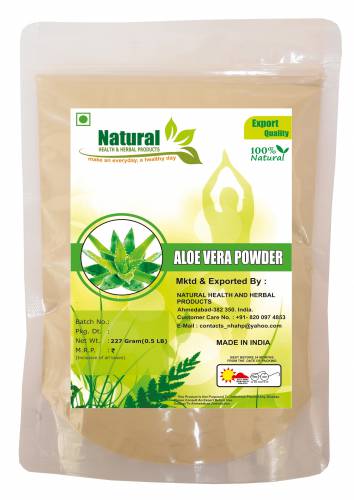 Natural Aloe Vera Powder By Natural Health And Herbal Products (227 Gm.)
